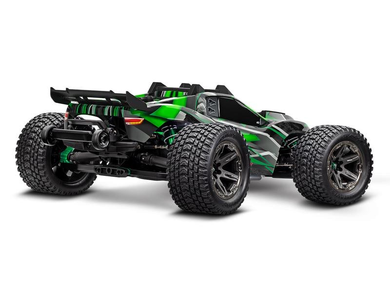 Traxxas Stadium Truck Rustler 4x4 Ultimate Grün, ARTR, 1:10 4WD Stadium Truck mit Velineon VXL-3S Brushless Antrieb