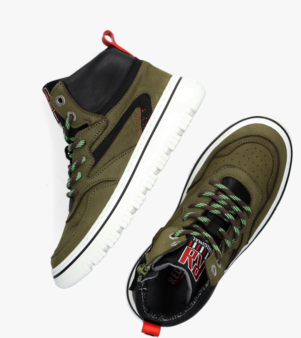 RED-RAG groene red-rag hoge sneaker 13515