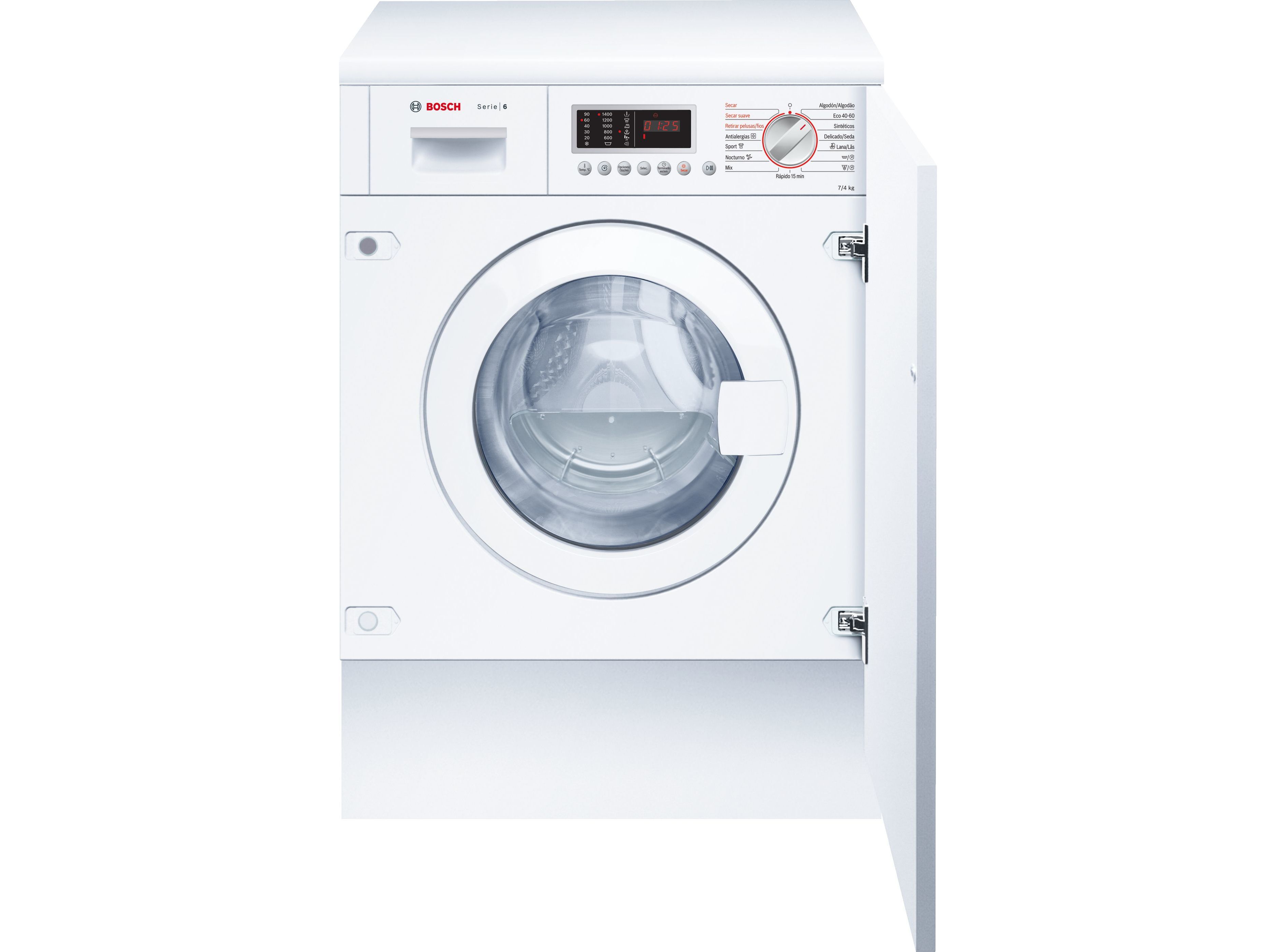 MAQ.LAVAR/SECAR ROUPA BOSCH WKD28543ES ENCASTRE 7/4 KG