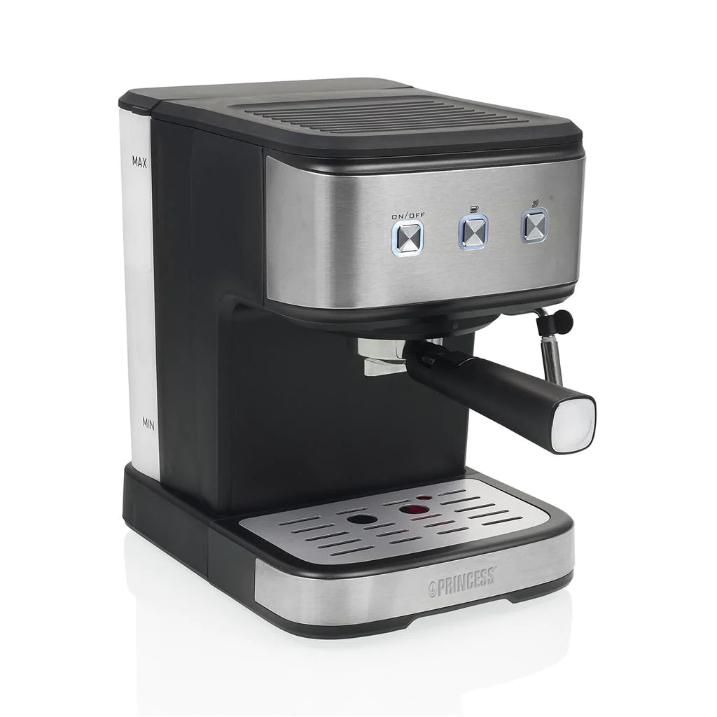 machine à expresso et à capsules de 20 bars 850W gris noir Princess