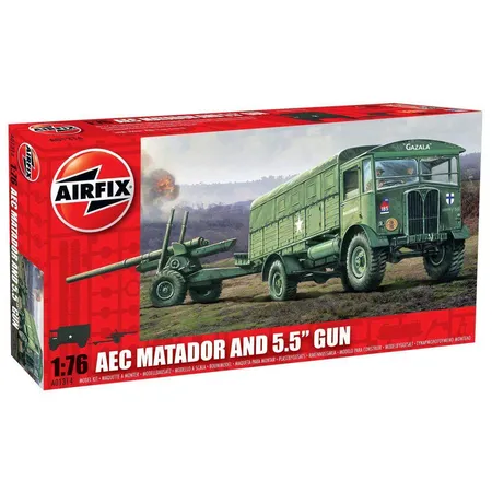 Airfix Modellbaufahrzeug AEC Matador & 5, 5 inch Gun