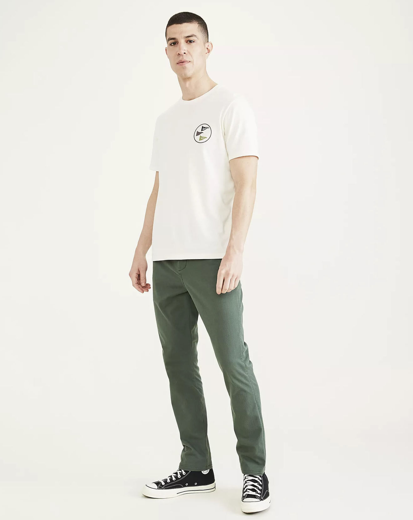 Dockers Pantalon Smart Supreme Flex Skinny vert moyen