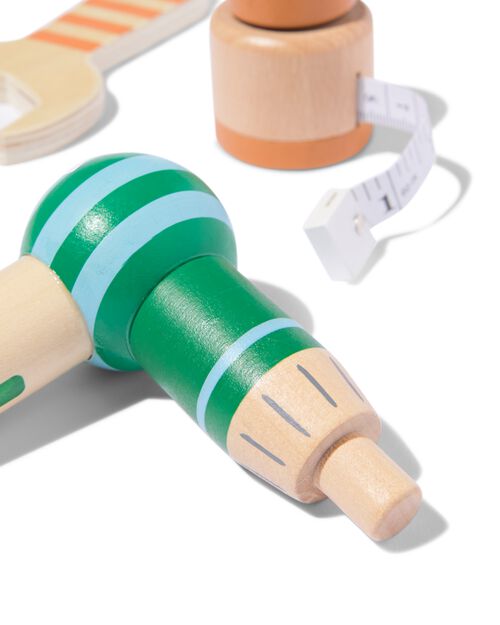 ceinture à outils avec accessoires en bois