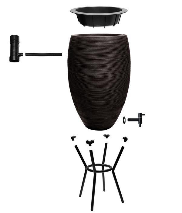 Capi Europe Kunststoff-Regentonne Rib, 130 l