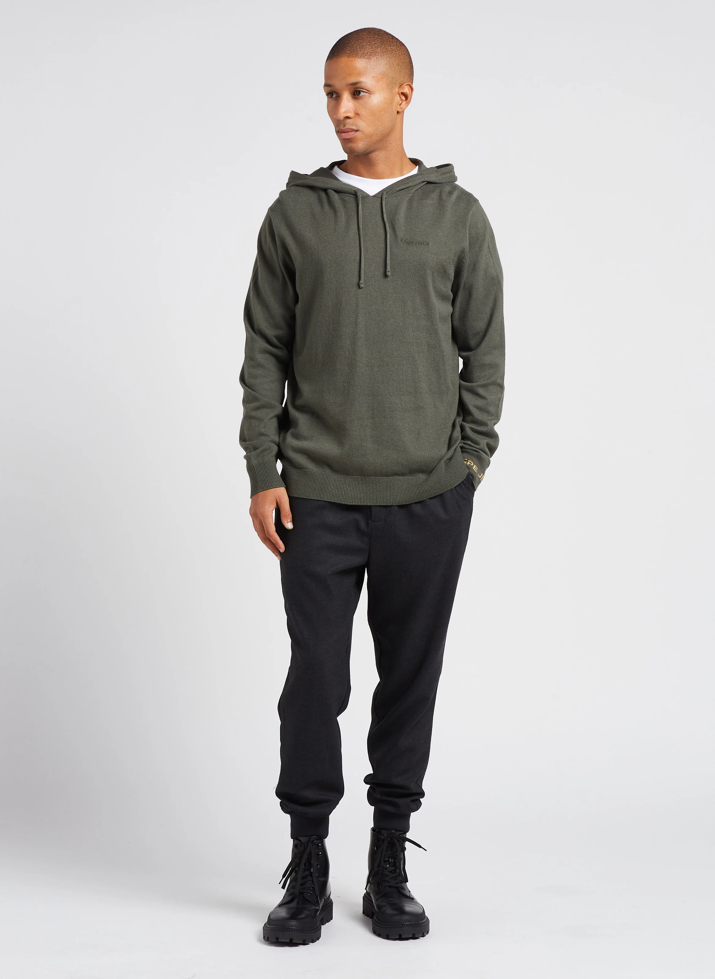 Pantalon jogging relaxed slim-fit| Noir