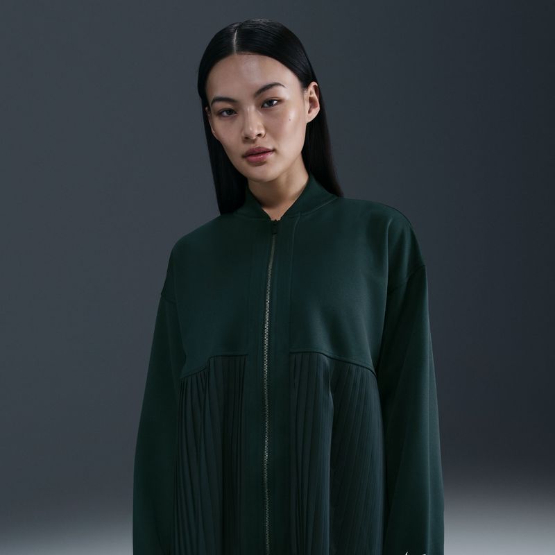 Nike geplooide damesjas - Groen