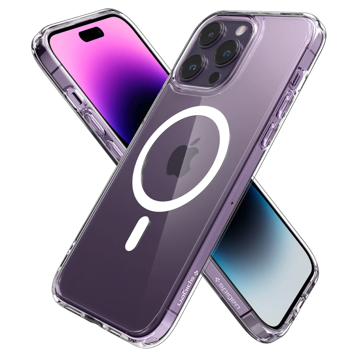 iPhone 14 Pro Max MagSafe Ultra Hybrid MagFit Case Hülle (ACS04825) - Transparent / Weiss