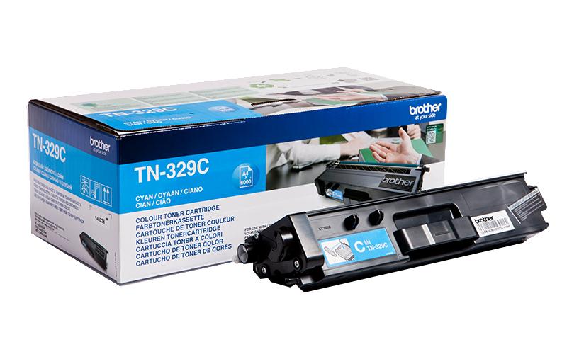 Toner TN-329C Cyan<br>Toner, farbig