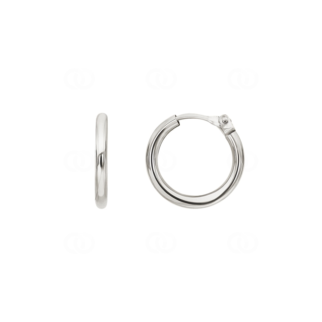 Kreolen 750/18 K Weissgold 1.6mm Ø 12mm