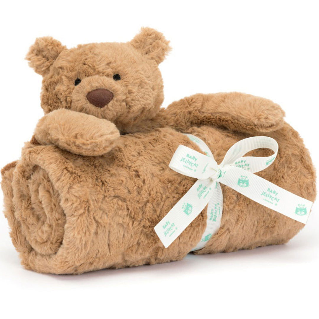 jellycat knuffeldekentje beer bartholomew - 70x56 cm