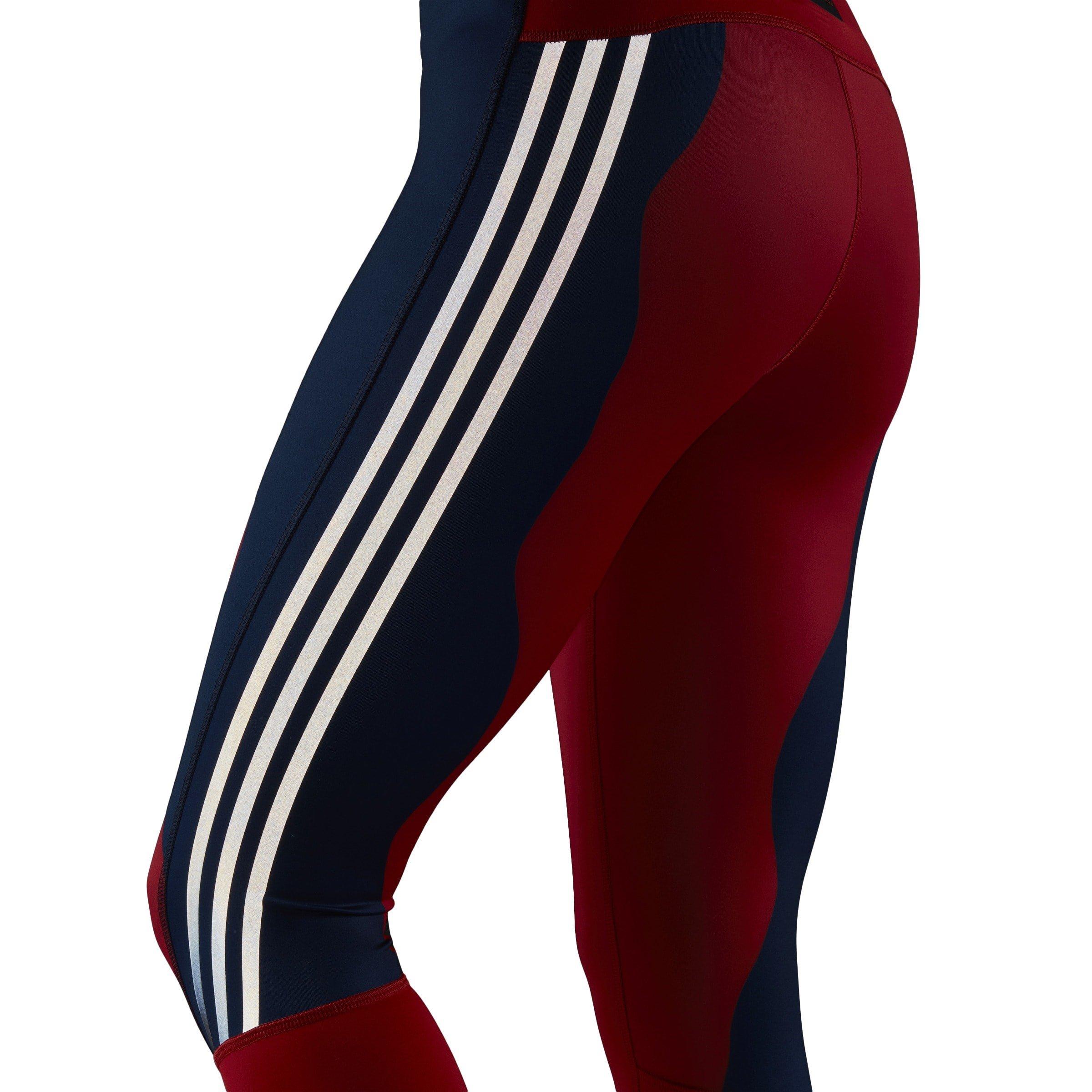 adidas Marimekko Run Icons 3 Stripes 7 8 Running Tights Womens