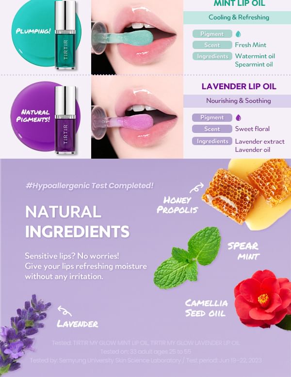 TIRTIR - My Glow Lip Oil - 4 soorten
