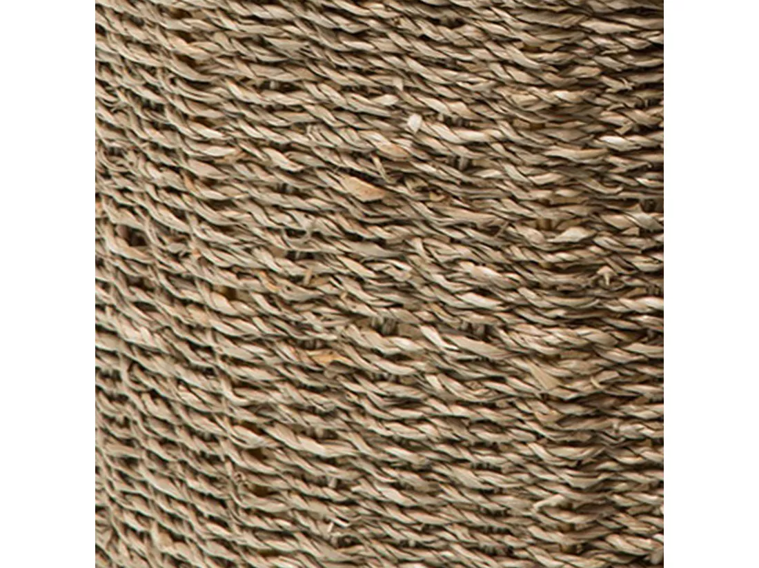 WELL HOME - Panier en osier avec couvercle beige