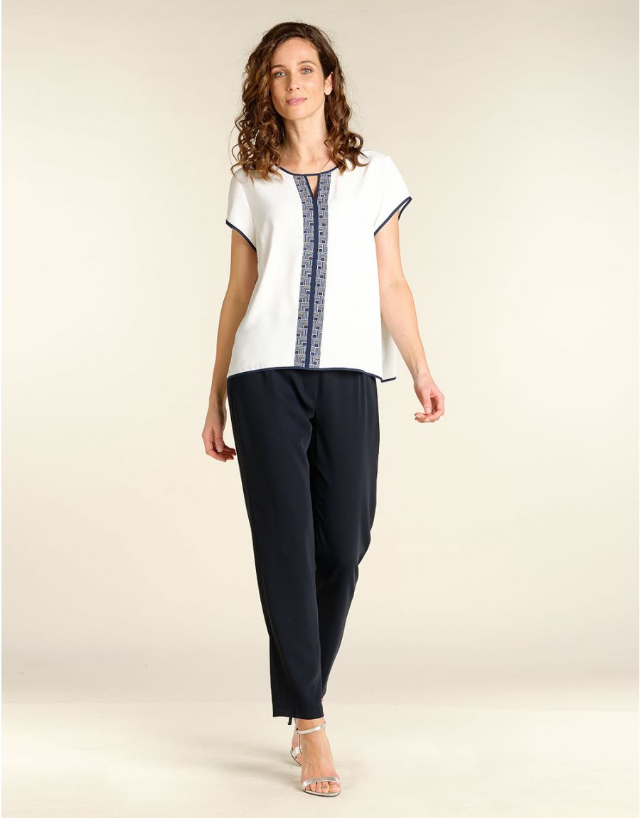 Pantalon marine élégant
