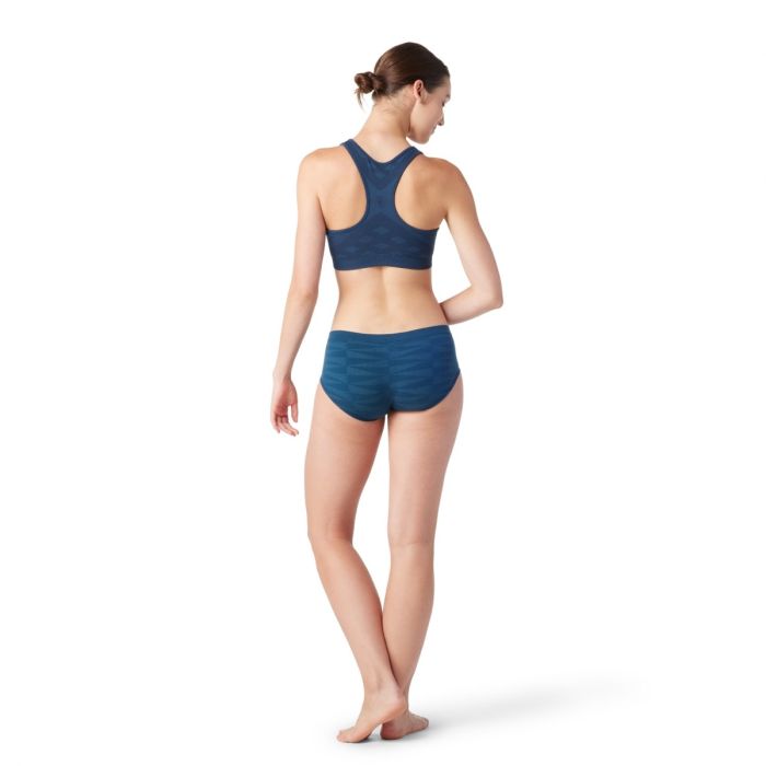 Smartwool Dame Undertøj og basislag Merino Sport Seamless Racerback Bra Blå