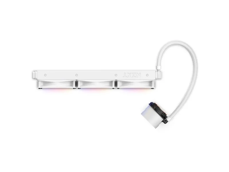 NZXT Kraken 360 RGB - Processors flydende kølesystem - (for: LGA115x Socket, LGA1200, LGA1700, AM4, AM5, sTRX4, TR4) - kobber - 120 mm - hvidmatteret