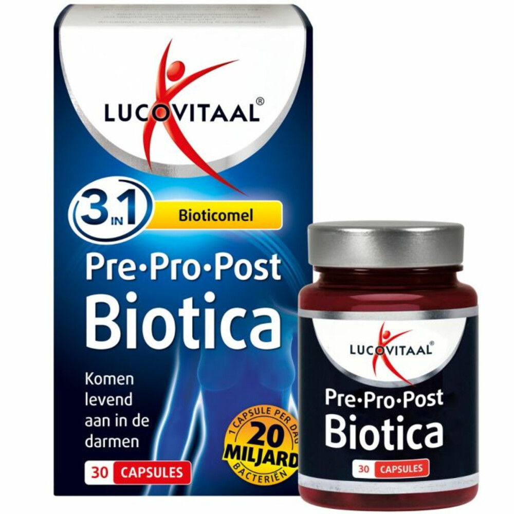 Lucovitaal Pre- Pro- Post Biotica 30 capsules