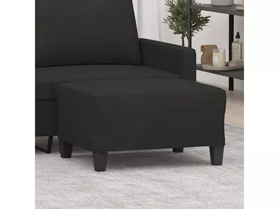 Repose-pied Noir 70x55x41 cm Tissu