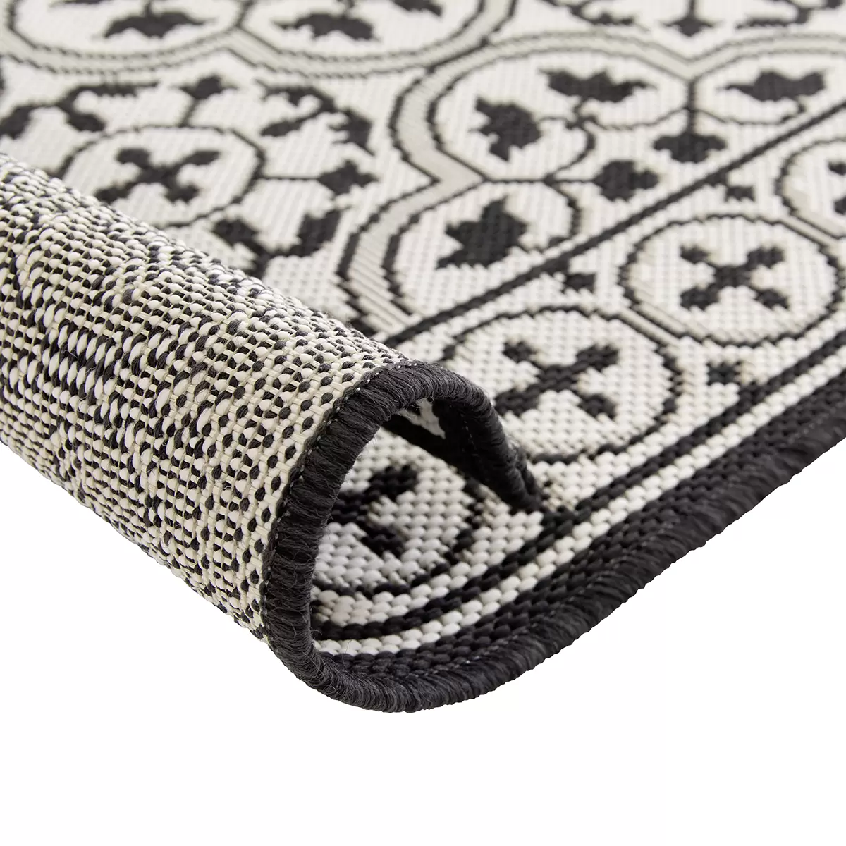 Teppich Patio Flatweave Anthrazit