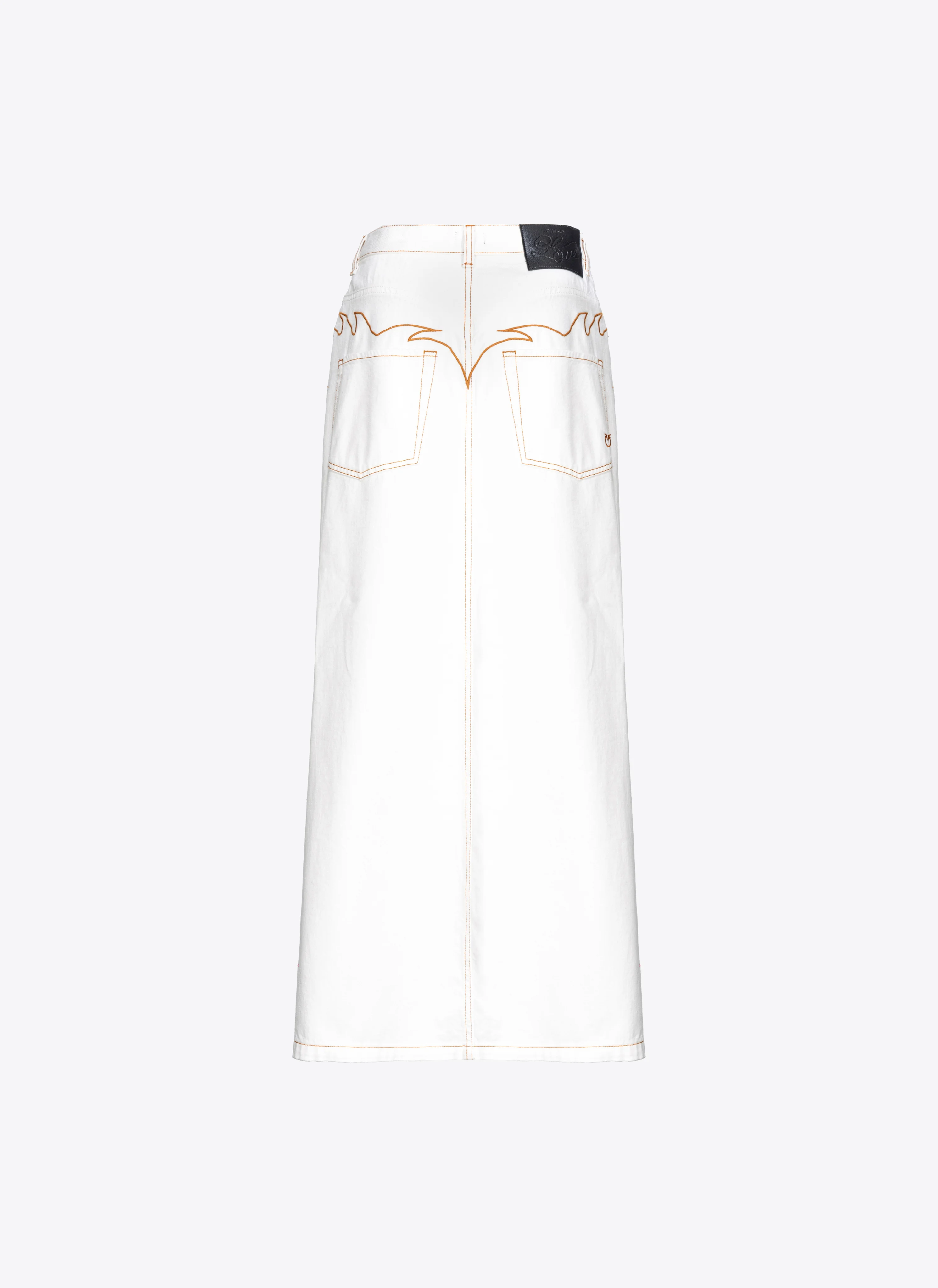 Maxi jupe fendue | Blanc