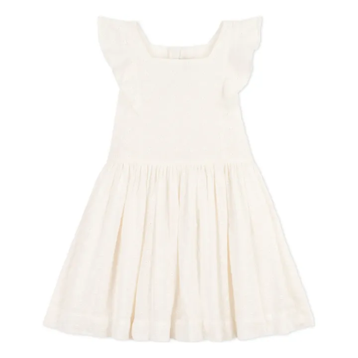Petit Bateau Robe Broderie Anglaise | Ecru