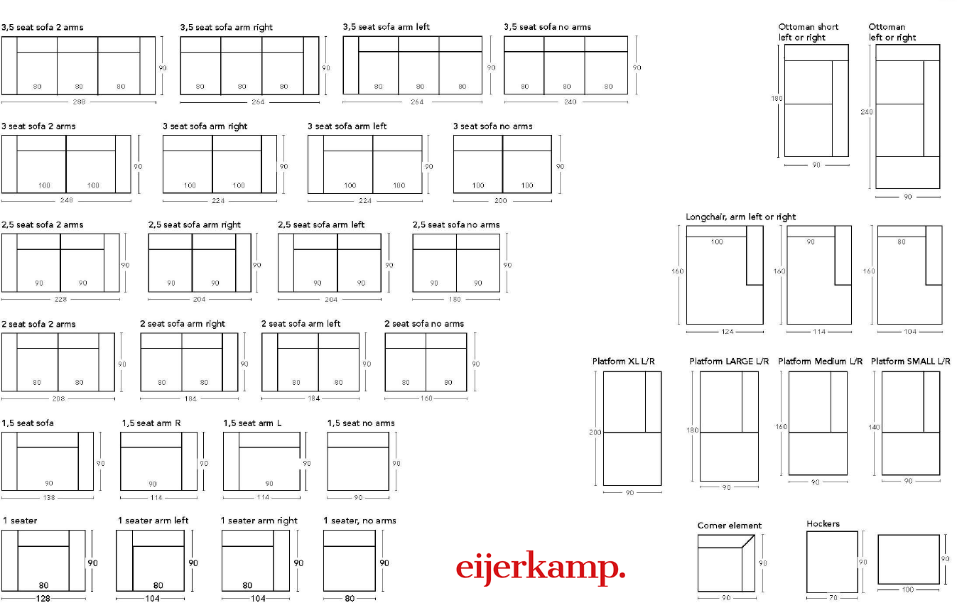 Eijerkamp Collectie Puck Zitbank