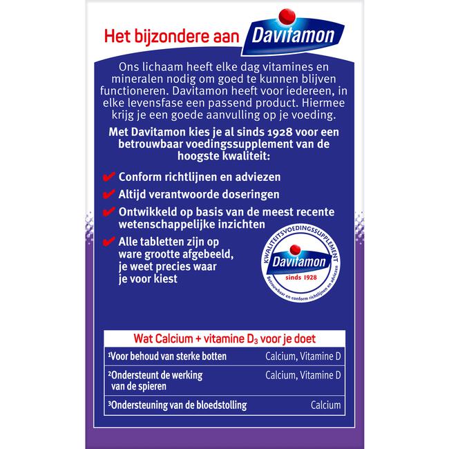 Davitamon Calcium met Vitamine D Kauwtabletten Mint