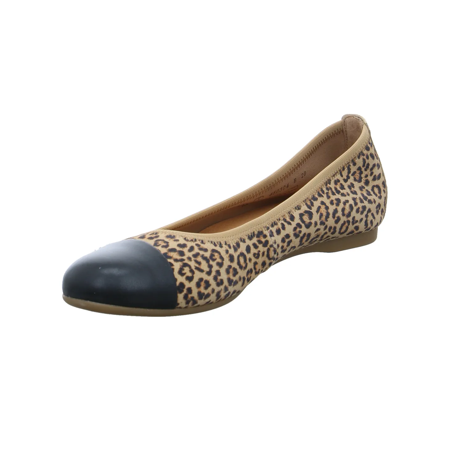 GABOR Ballerina Leopard Leder  mit Lederfutter