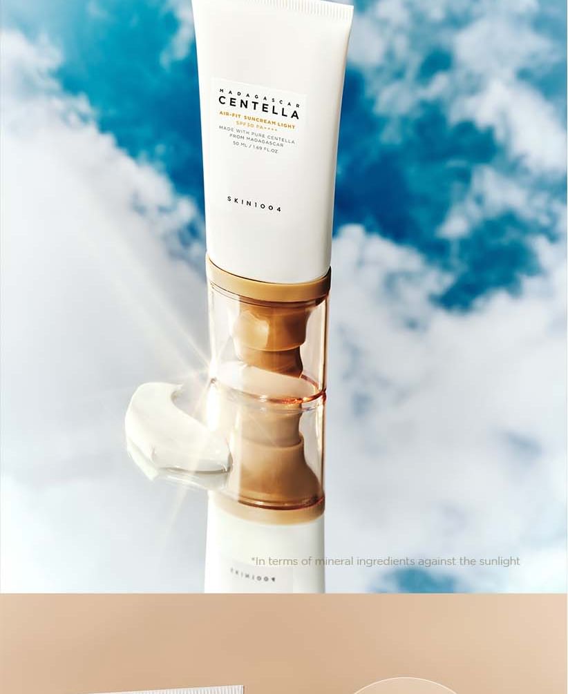 SKIN 1004 - Madagascar Centella Air Fit Zonnebrandcrème Licht