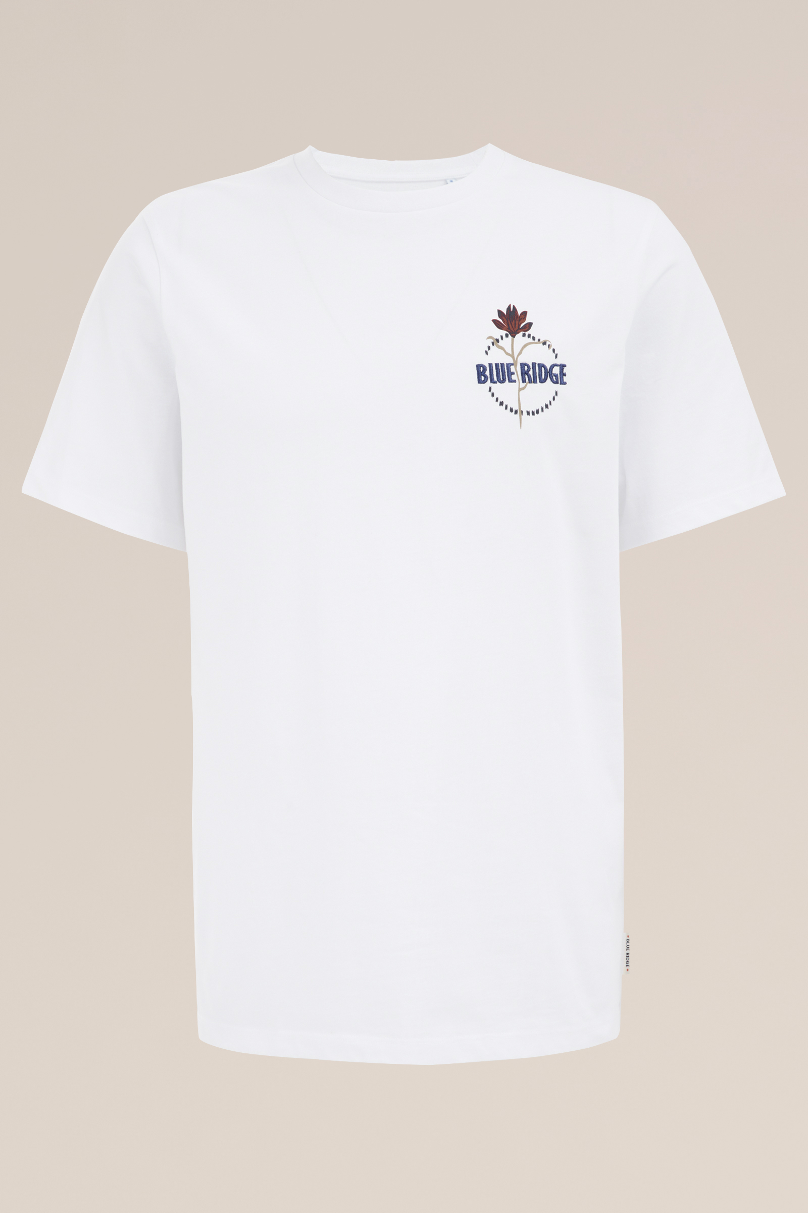 T-shirt met opdruk Blue Ridge Wit