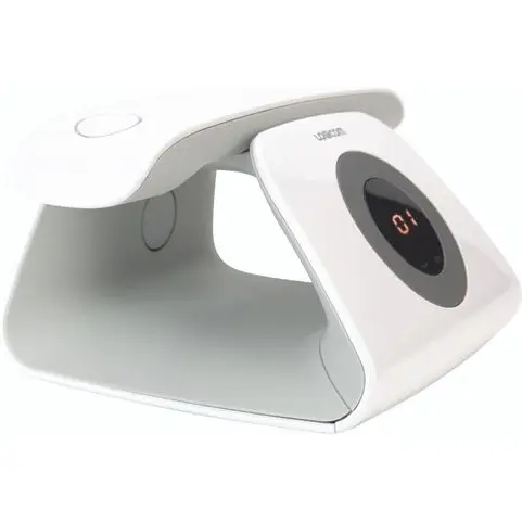 Téléphone sans fil Logicom Telephone fixe design retro repondeur Blanc