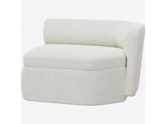 HABITAT - Méridienne droite en tissu - Blanc albâtre - Design by Anthony Guerrée - Umberto