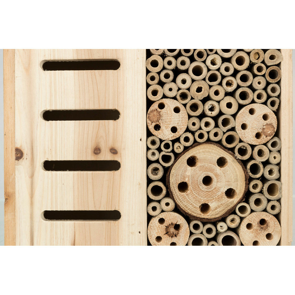 Hôtel pour insectes xl, 29 x 9.5 x hauteur 49 cm, insectes