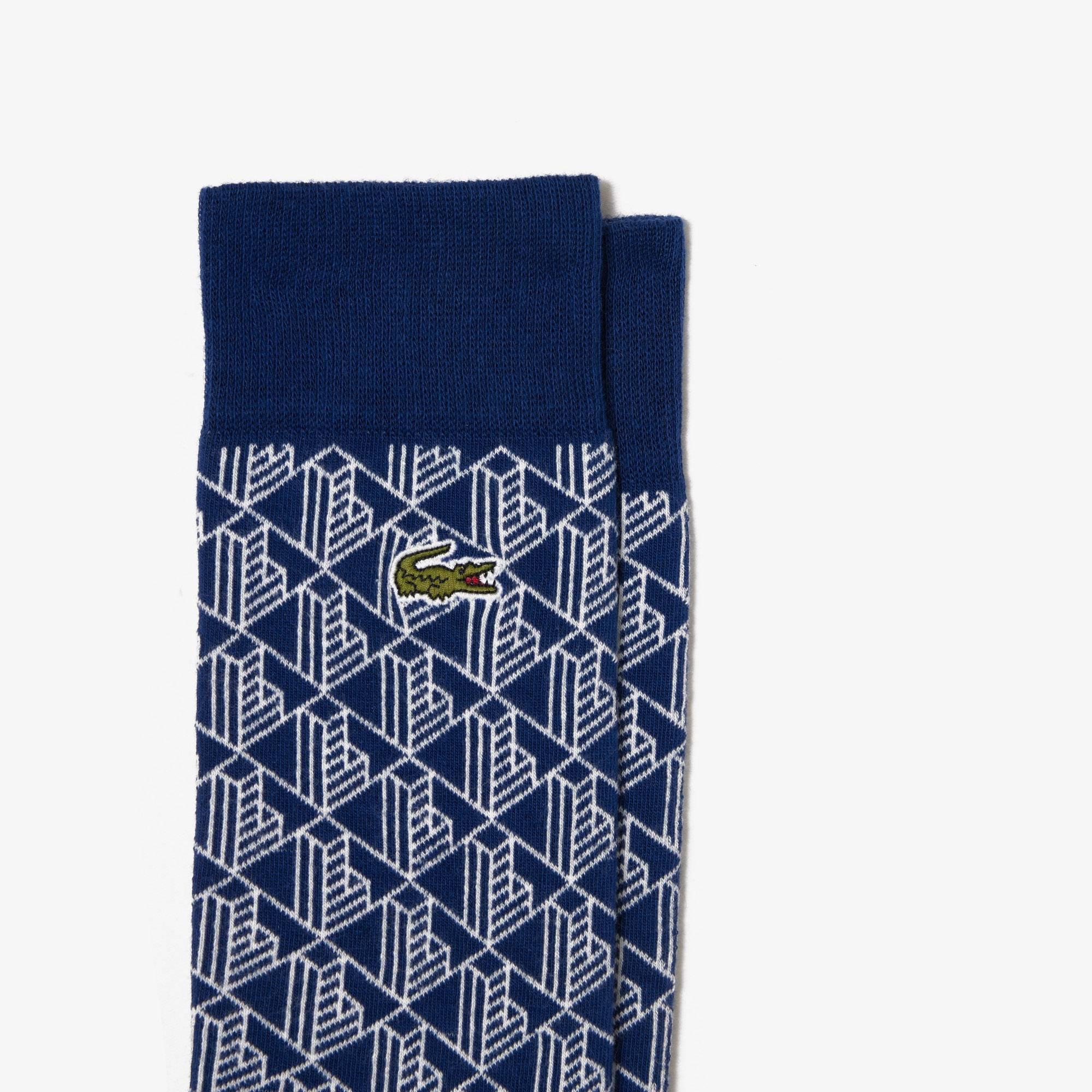 Lacoste 2 pack Monogram Jacquard Socks