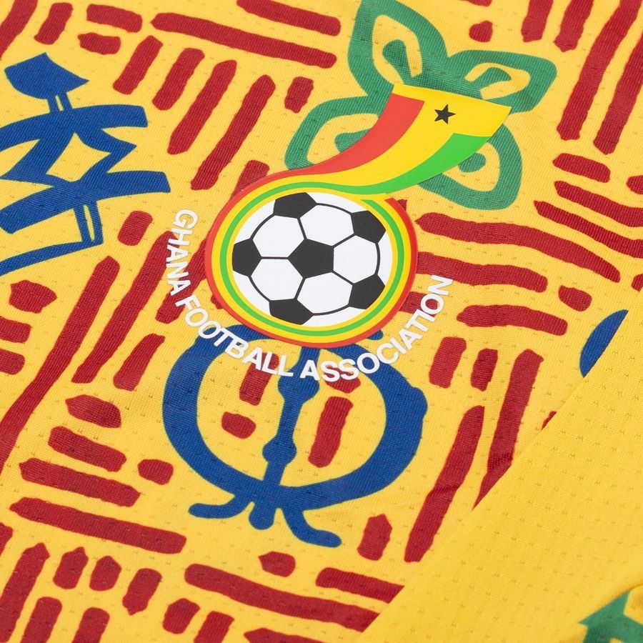 Ghana T-shirt d'Entraînement Avant-Match Africa Cup of Nations 2025 - Jaune/Rouge