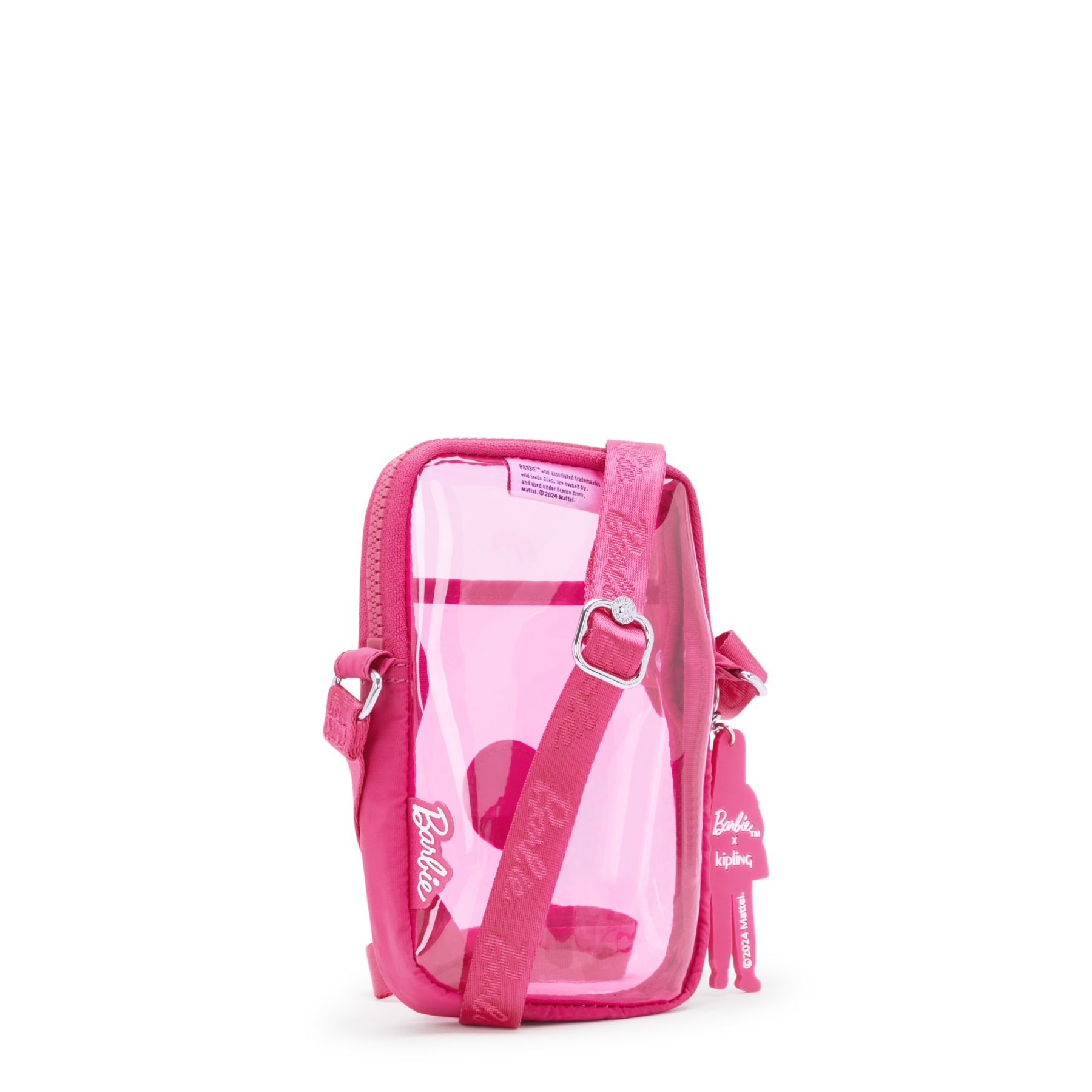 TALLY Sac pour téléphone Barbie™ Tally avec bandoulières réglables - Power Pink Transpant