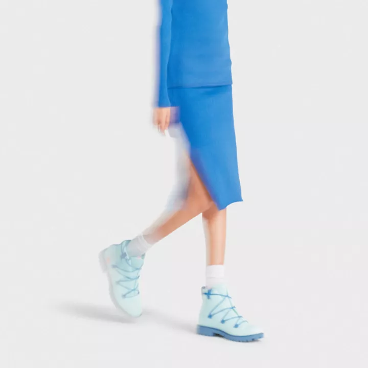 Jupe en tricot Future73 Timberland x Suzanne Oude Hengel pour femme en bleu