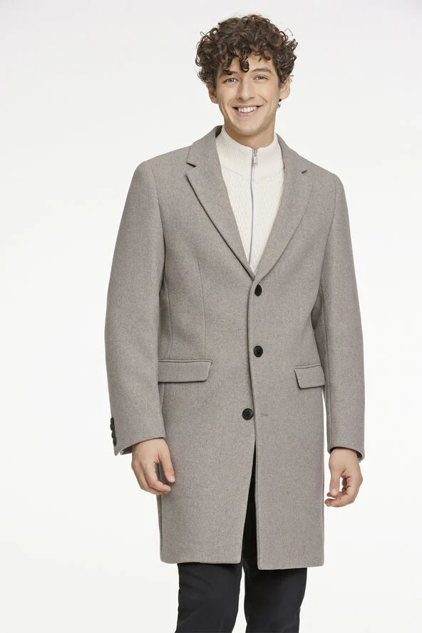 Lindbergh Recycled wool coat Grå