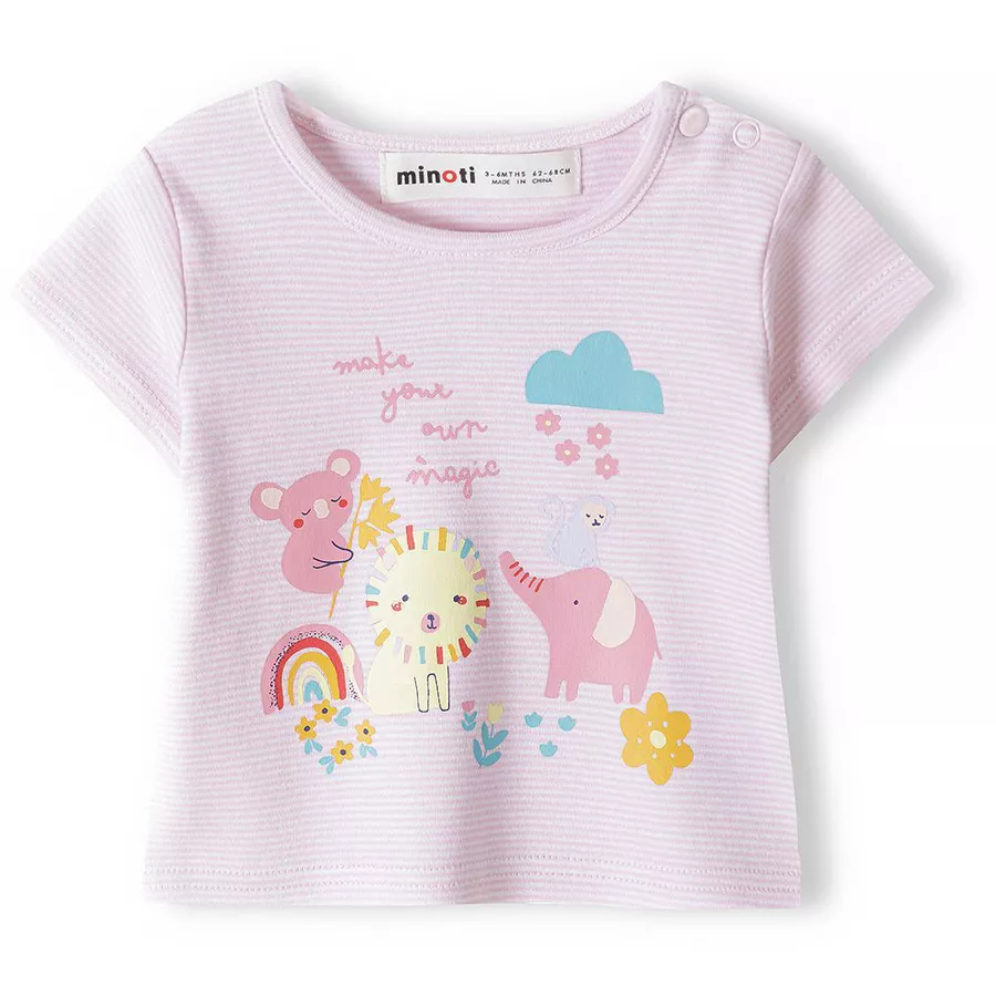 MINOTI 2er-Pack T-Shirts AquamarinHellrosa