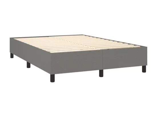 Sommier à lattes de lit Gris foncé 140x200 cm Tissu