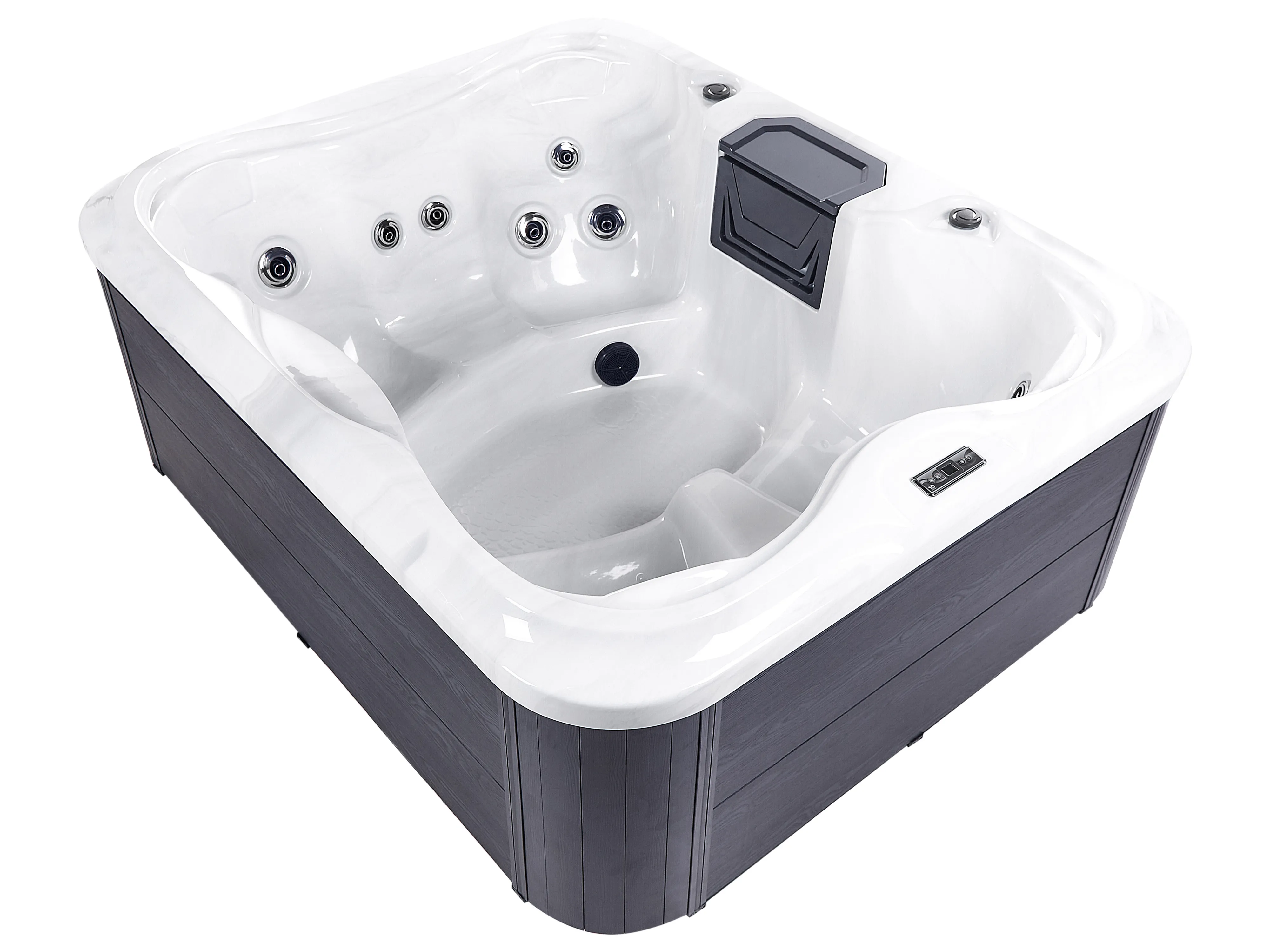 Buiten hottub met LED ARCELIA Wit