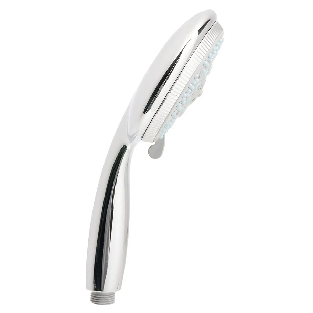 Pommeau de douche à 5 jets acier gris argenté