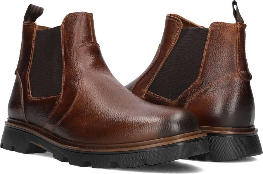 MAZZELTOV Chelsea Boots Heren 550030 Maat: 40 Materiaal: Leer Kleur: Cognac