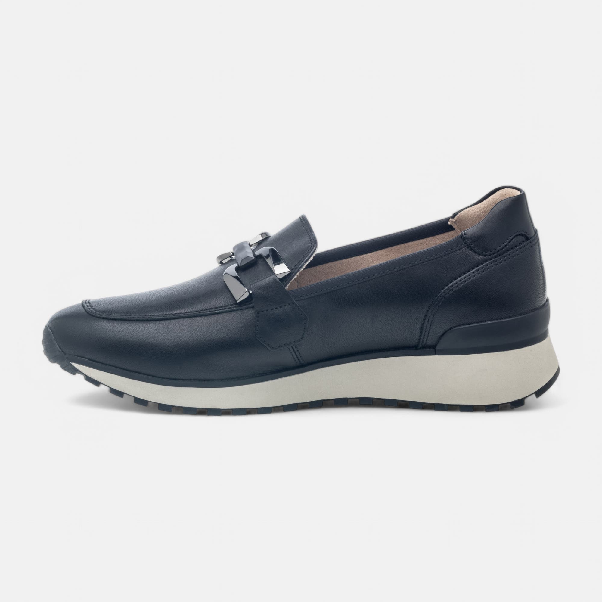 Mocassins Femme en cuir noir