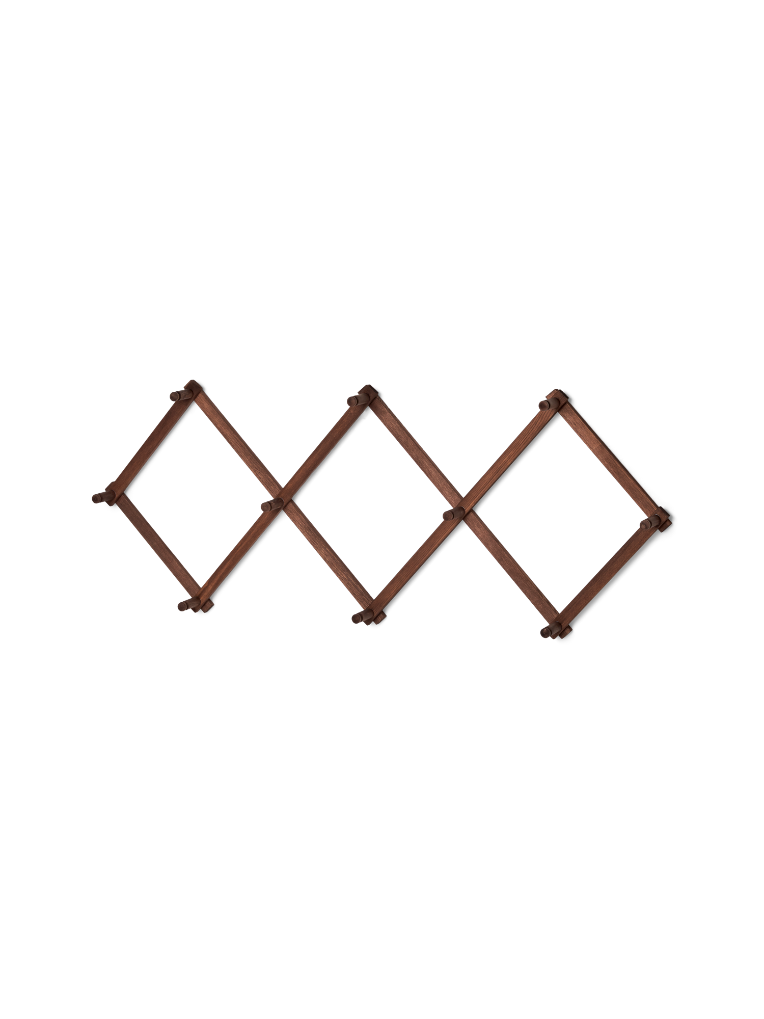Knagerække | Fyrretræ. 95 x 35 cm. | Brown