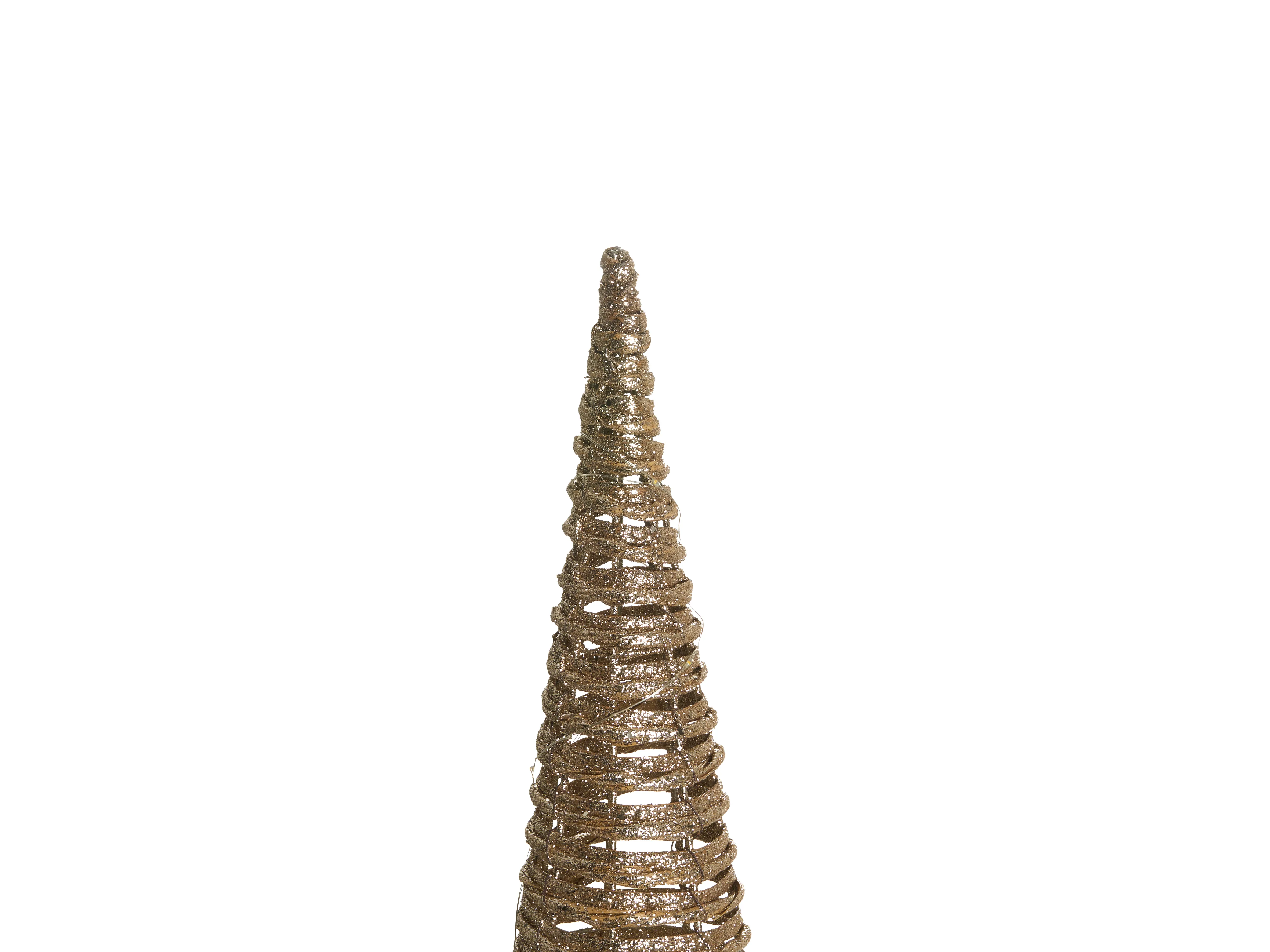 Set van 3 kerstdecoraties LED TUELSO Kerstboom 60/80/100 cm Goud