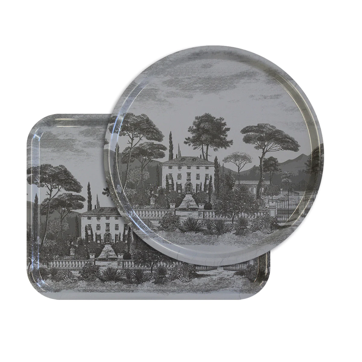 Plateau bois anthracite Diam. 38 Garnier Thiebaut