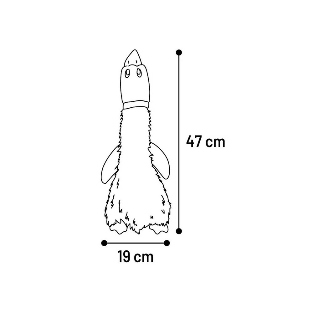 Jouet canard inez brun 47 cm pour chien