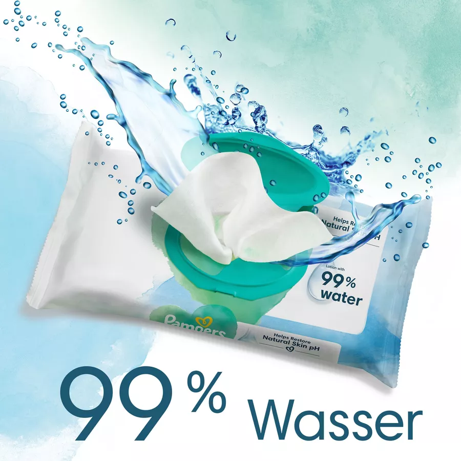 Pampers Feuchttücher Aqua 720 Tücher (15 x 48 Stk)