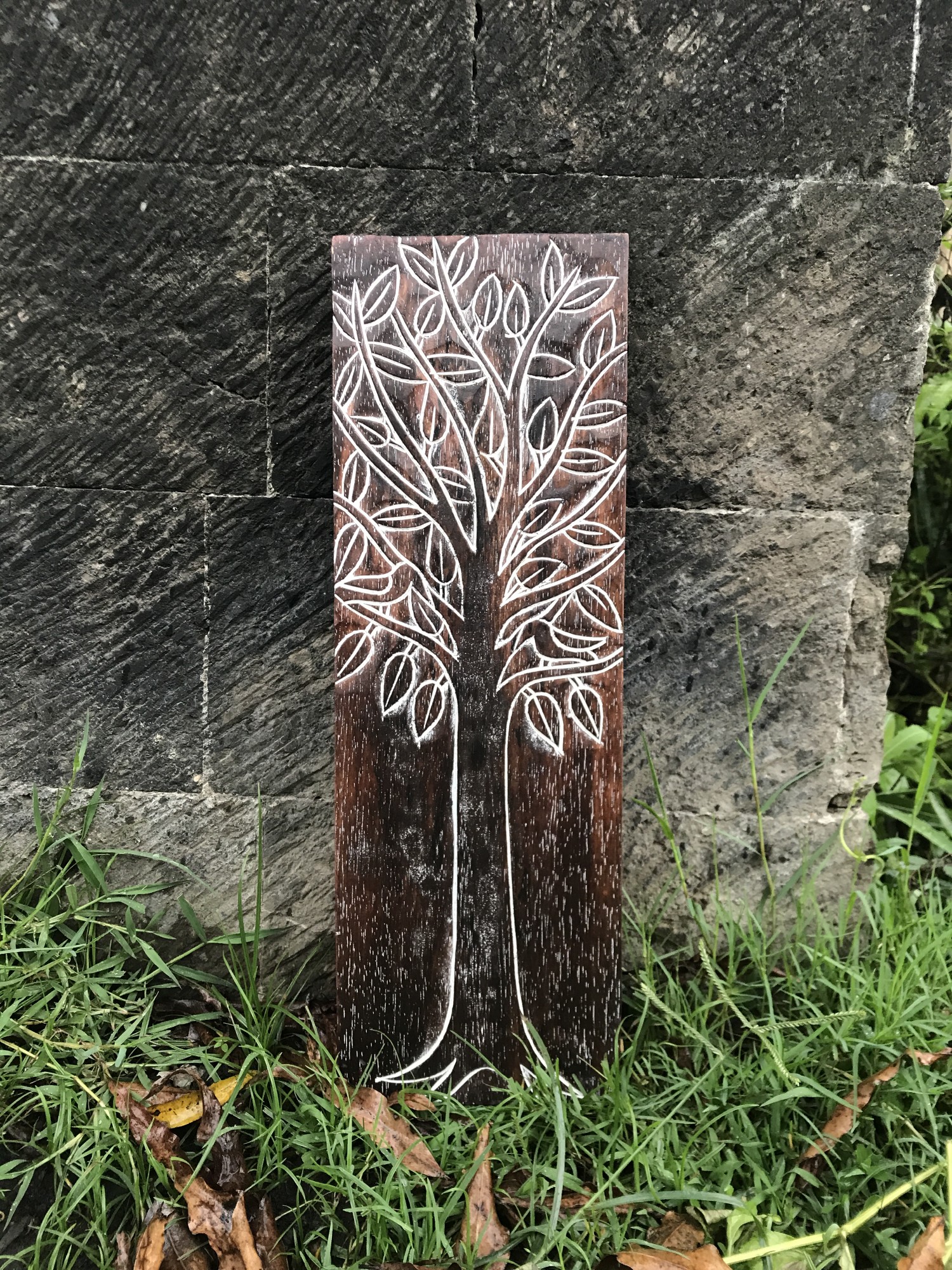 Panel 'Baum des Lebens', braun, B 17 cm, H 50 cm von fischer's lagerhaus